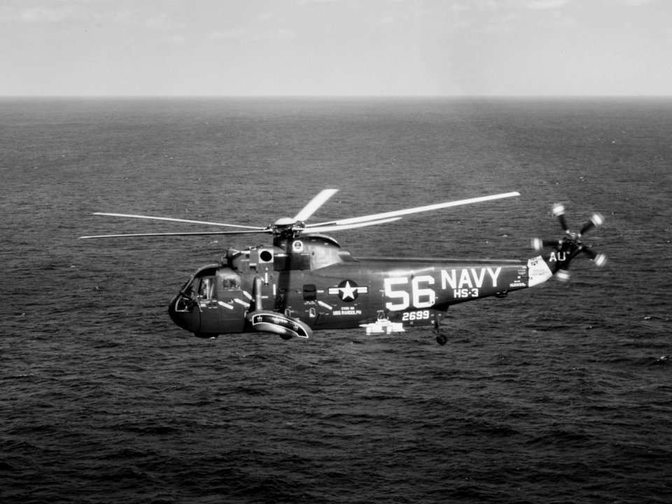Sikorsky SH-3D Sea King of HS-3 in flight c1967