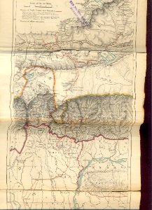 Sikkim in northeastern India, historical map