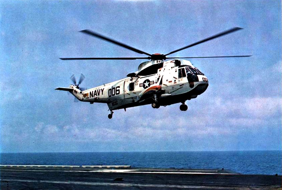 Sikorsky SH-3G Sea King of HC-1 Det.1 in flight, in 1972