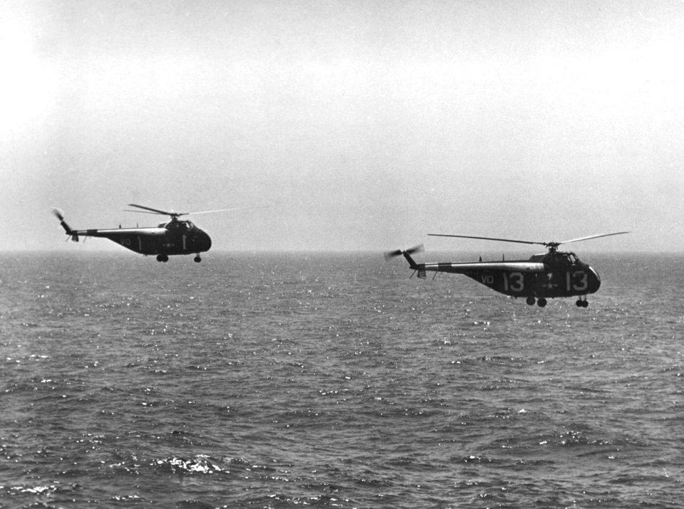 Sikorsky HO4S of HS-4 in flight in July 1954