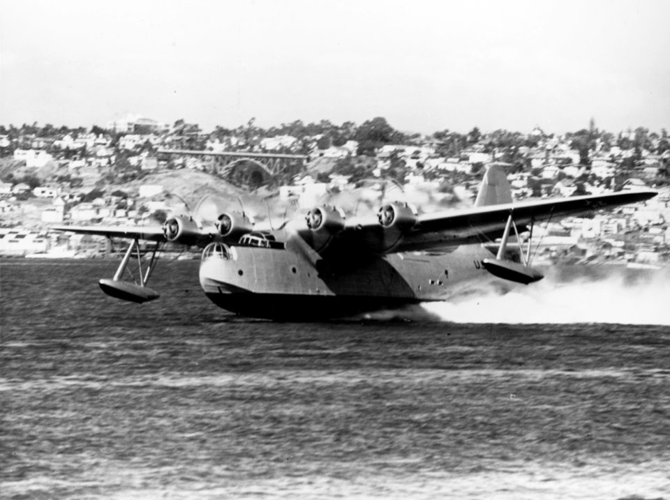 Sikorsky XPBS-1 taking off in April 1940