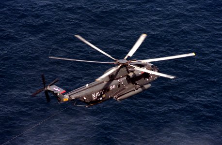 Sikorsky RH-53D HM-14 in flight 1987 photo