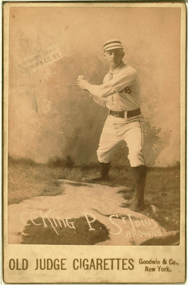 Silver King, St. Louis Browns, baseball card portrait LCCN2007683770