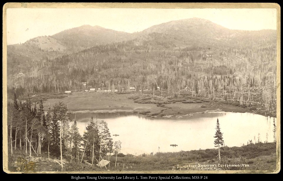 Silver Lake, Brighton's Cottonwood, Utah; C.R. Savage, Photo.