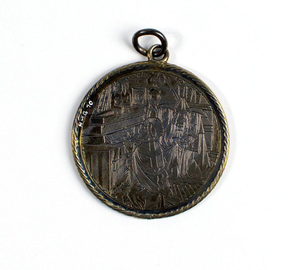 Silver Medallion depicting the Annunciation (reverse)
