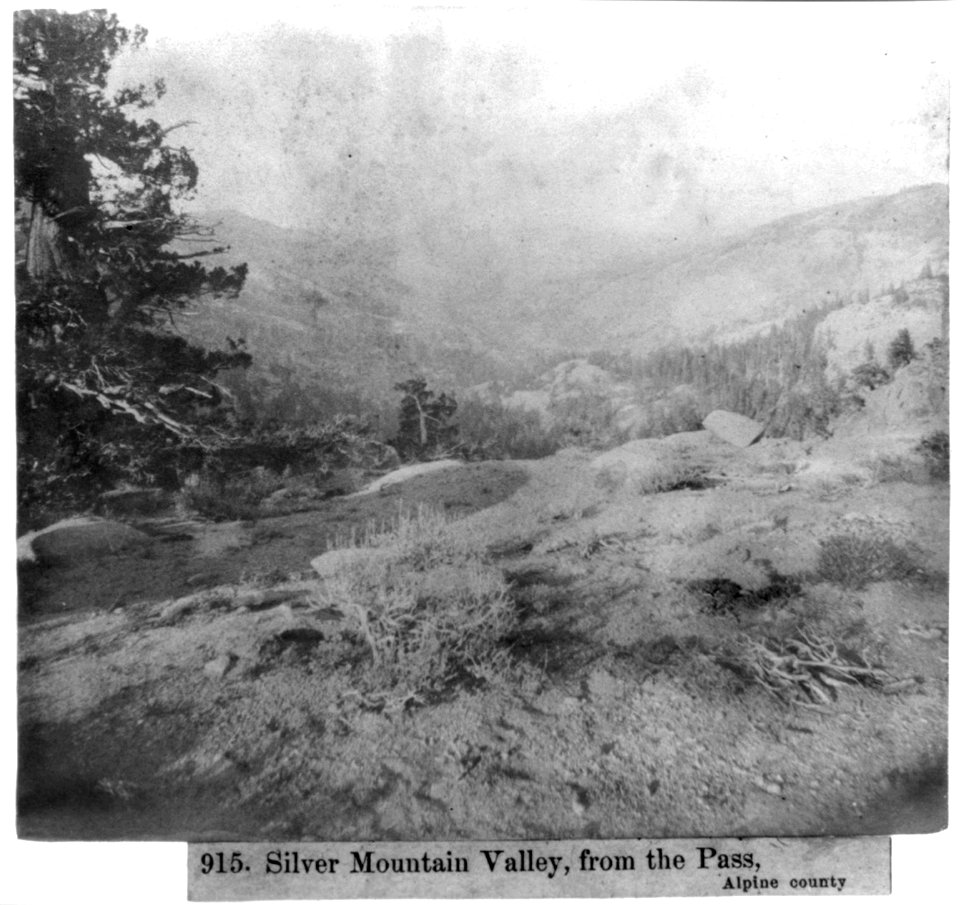 Silver Mountain Valley, from the Pass, Alpine County LCCN2002723005