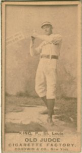 Silver King, St. Louis Browns, baseball card portrait LCCN2008675142