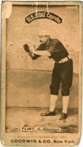 Silver Flint, Chicago White Stockings, baseball card portrait LCCN2007686460