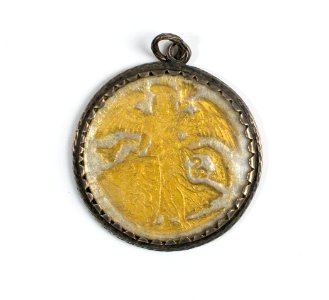 Silver Medallion with angel