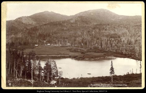 Silver Lake, Brighton's, Cottonwood Utah, C.R. Savage, Photo. photo