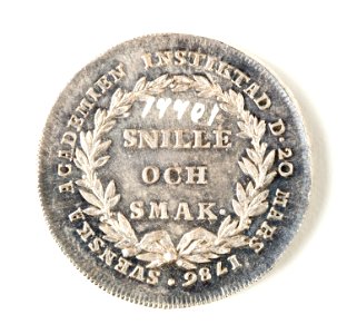 Silvermedalj, 1786 - Skoklosters slott - 109494