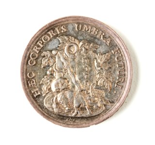 Silvermedalj med Kristussymbolik - Skoklosters slott - 109304
