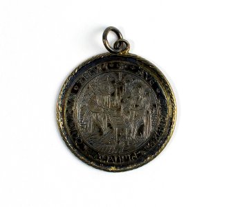 Silver Medallion depicting the Annunciation