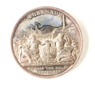 Silvermedalj, Götakanal, 1822 - Skoklosters slott - 109317
