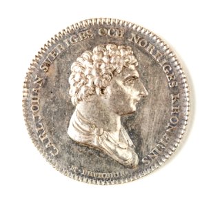 Silvermedalj, Karl XIV Johan, 1814 - Skoklosters slott - 109484 photo