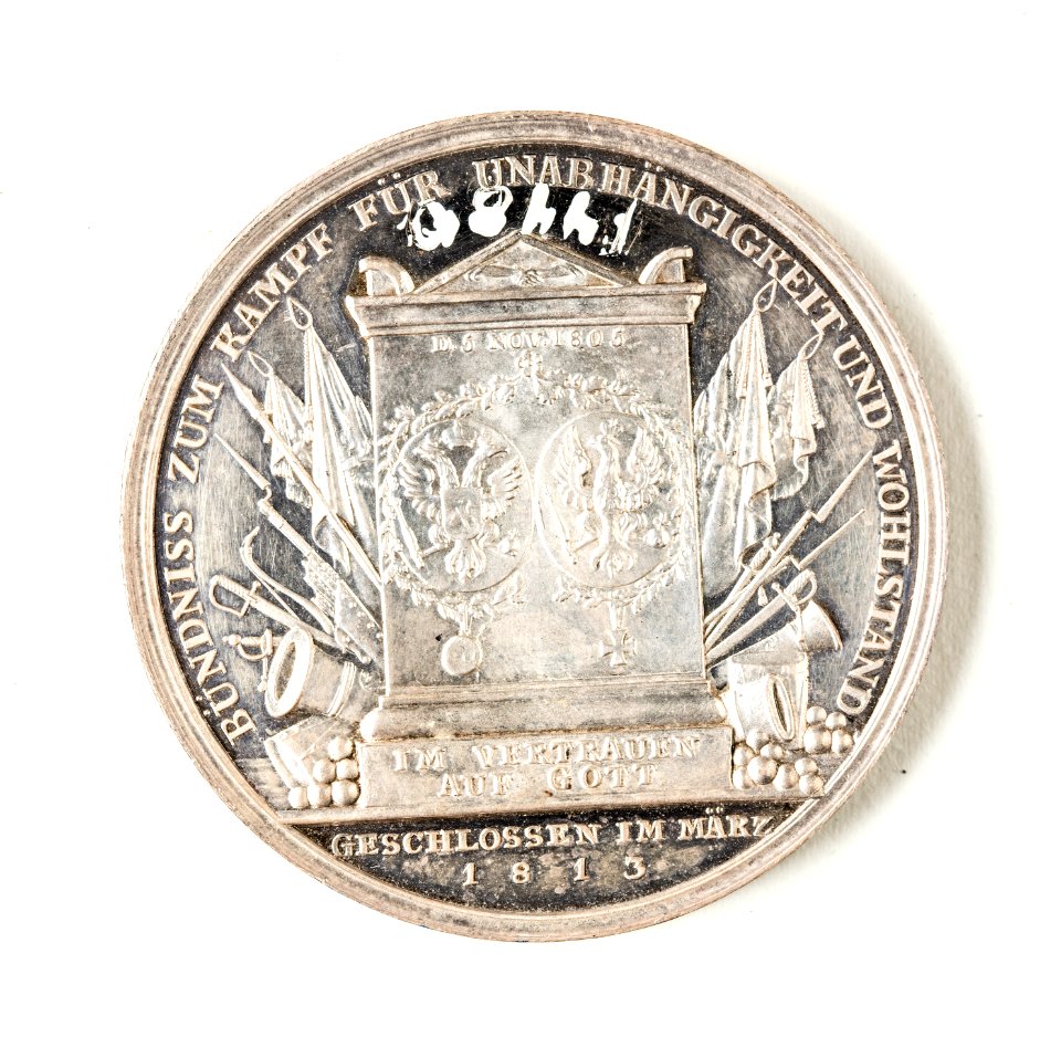Silvermedalj, 1813 - Skoklosters slott - 109307