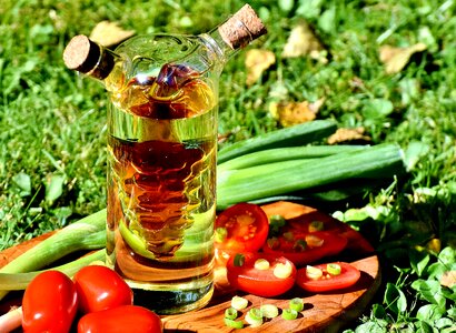 Vinegar oil delicious photo