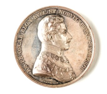 Silvermedalj, Oscar I, 1835 - Skoklosters slott - 109318 photo