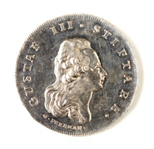 Silvermedalj, Gustav III, 1786 - Skoklosters slott - 109493 photo