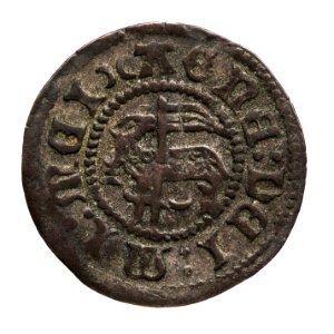 Silvermynt präglat i Visby, cirka 1400-1450 - Skoklosters slott - 108659