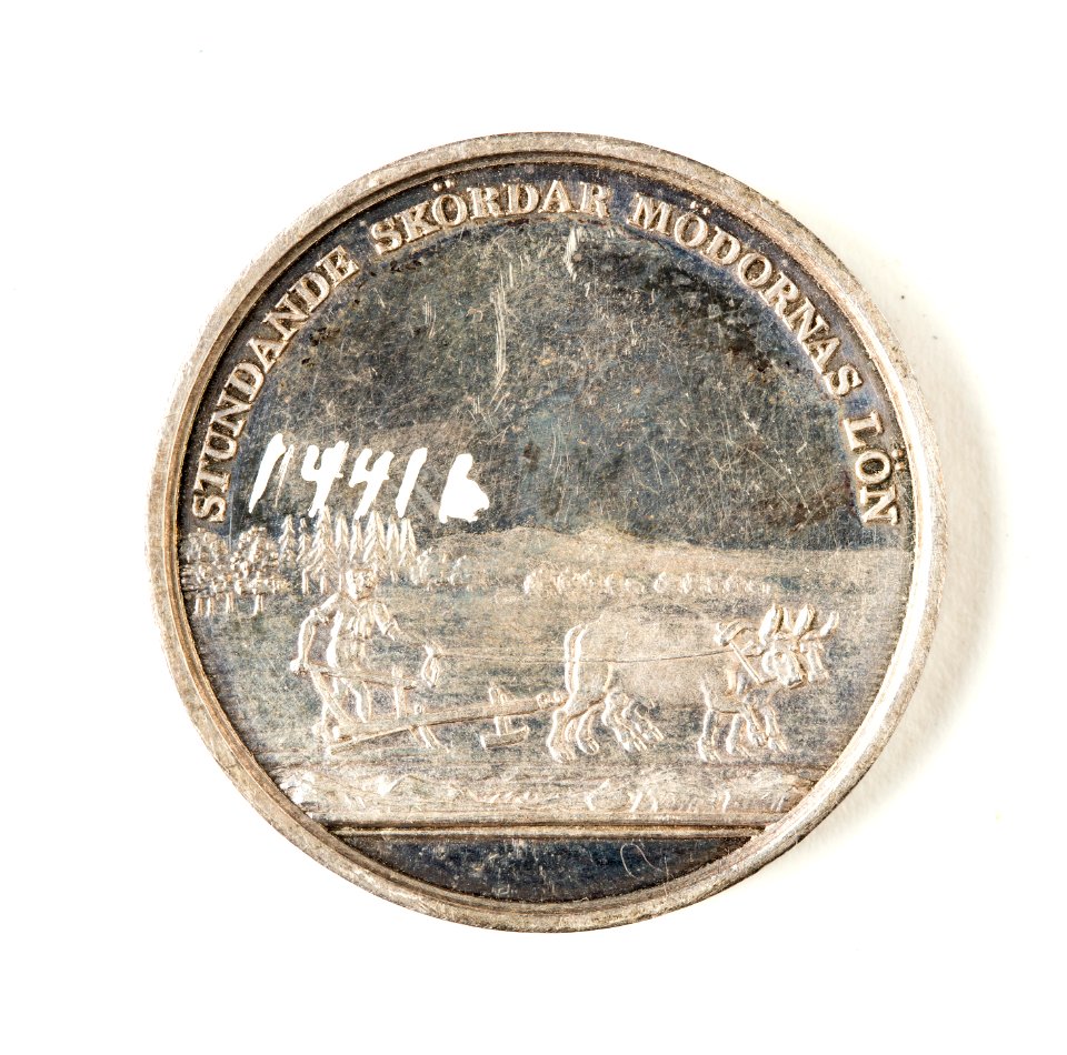 Silvermedalj, 1827 - Skoklosters slott - 109550