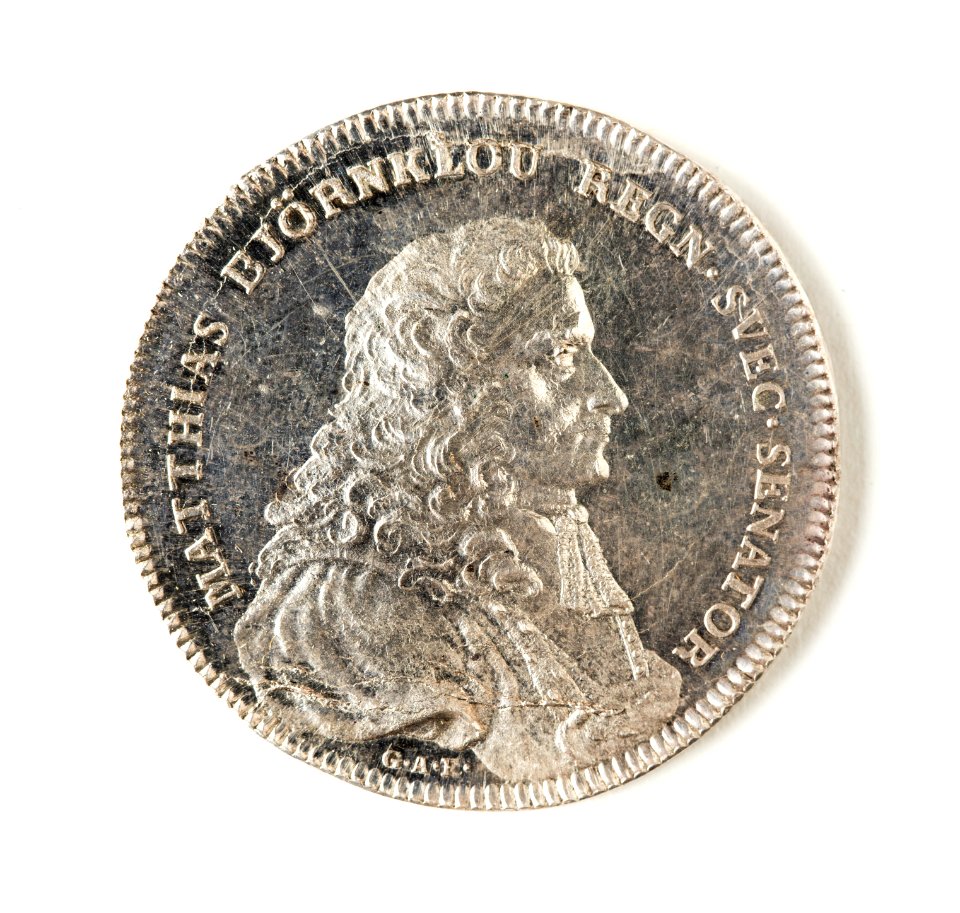 Silvermedalj, Mathias Björnklou, 1820 - Skoklosters slott - 109533