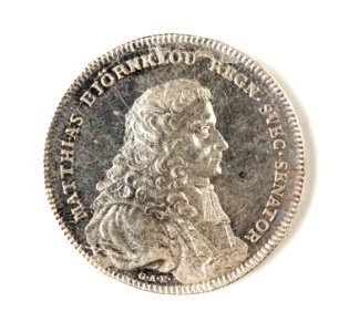 Silvermedalj, Mathias Björnklou, 1820 - Skoklosters slott - 109533
