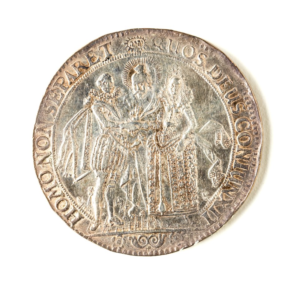 Silvermedalj, bröllopspenning - Skoklosters slott - 109203