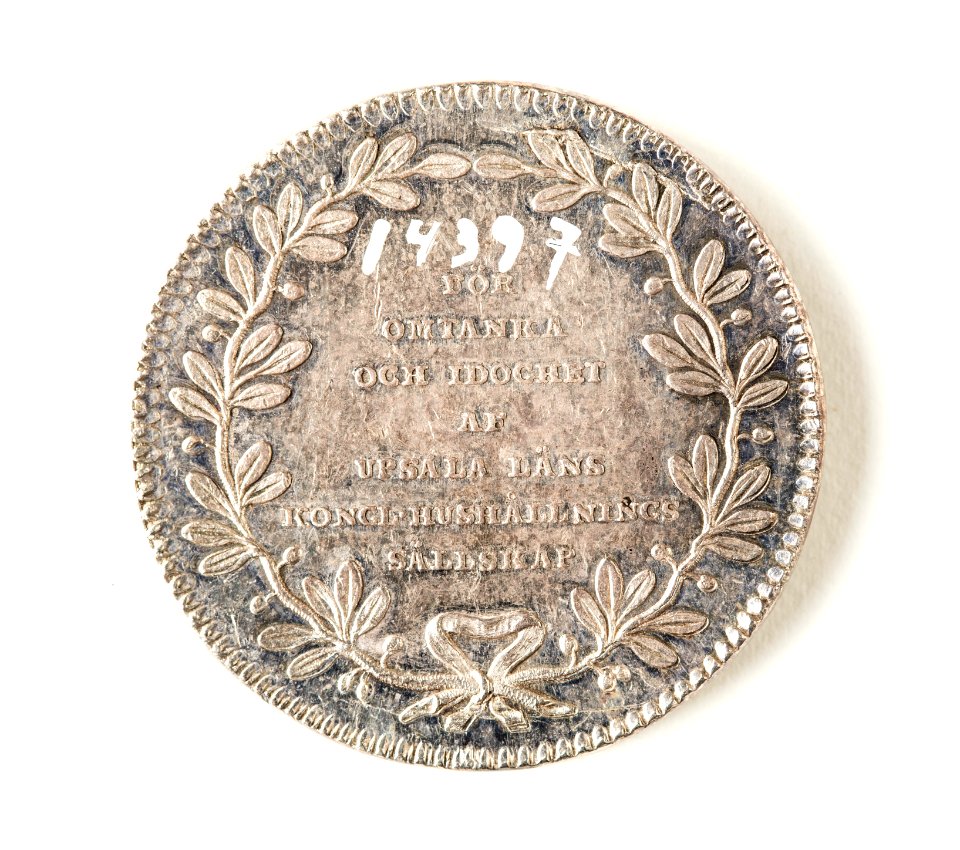Silvermedalj, Karl XIV Johan, 1814 - Skoklosters slott - 109485