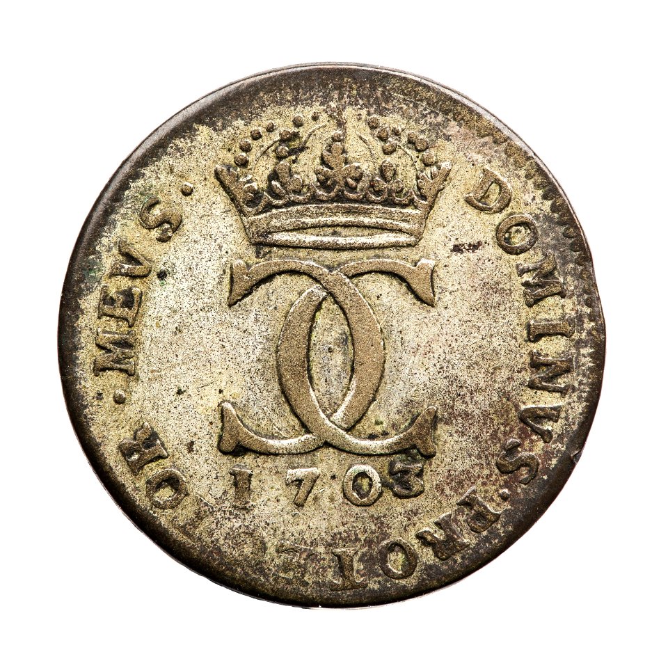 Silvermynt, 1703. Femöring - Skoklosters slott - 108663