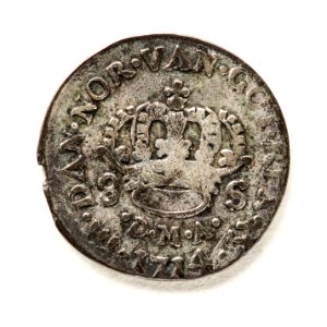 Silvermynt, 8 skilling, 1714 - Skoklosters slott - 109624
