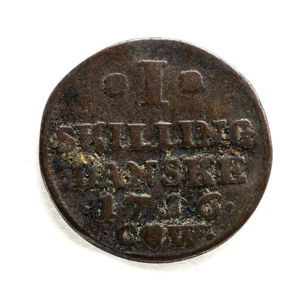 Silvermynt, 1 skilling, 1716 - Skoklosters slott - 109614