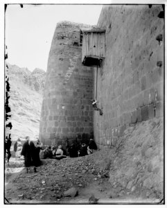 Sinai. Ancient method of entering the monastery (Monastery of St. Catherine) LOC matpc.07254 photo