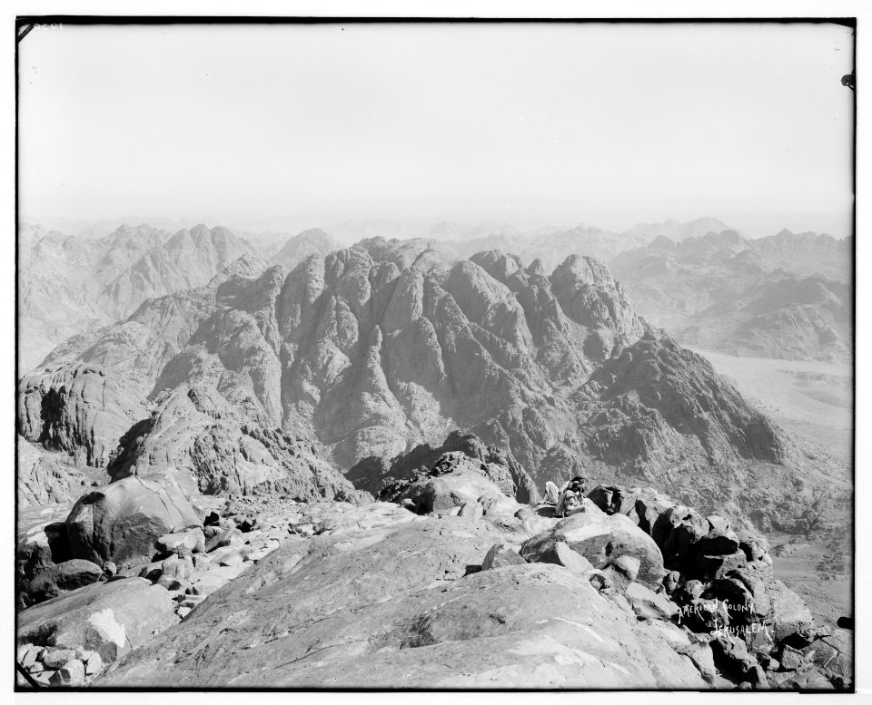 Sinai. Looking northeast from Jebel Mousa. LOC matpc.07264