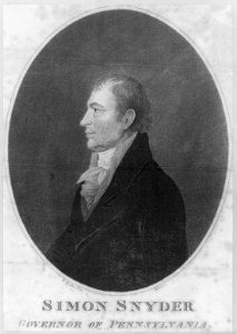 Simon Snyder, 1759-1819, half-length portrait, left profile