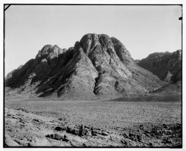 Sinai. Ras Safsaf (Mt. Sinai), near view from Wady er-Raha. LOC matpc.07246
