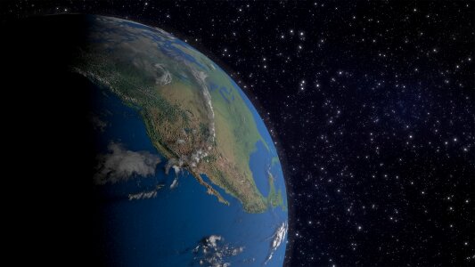 Globe continents 3d-model