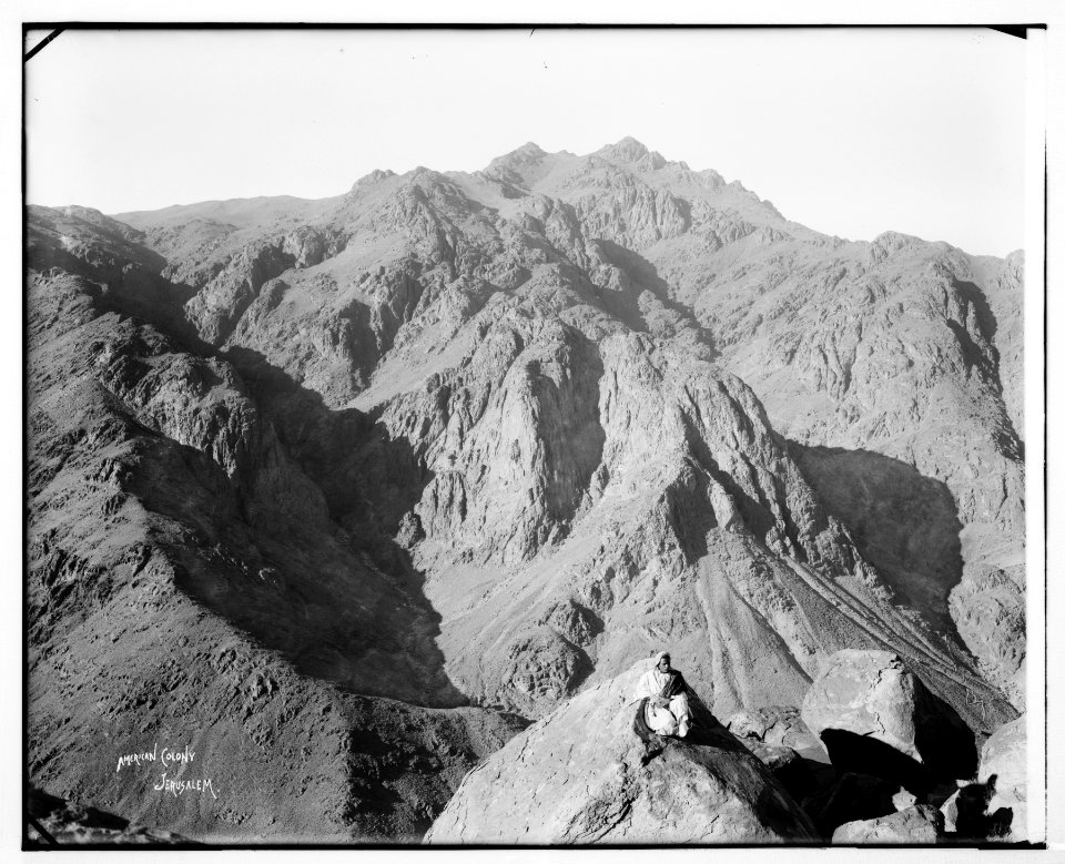 Sinai. Jebel Katarina as seen from Jebel Mousa. LOC matpc.07265