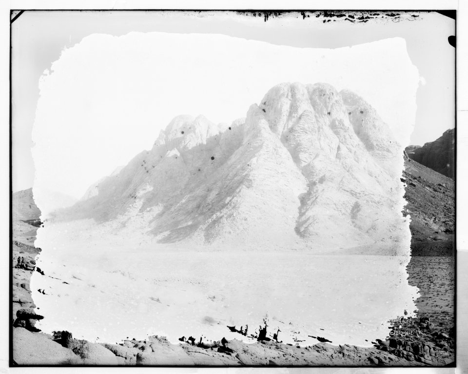 Sinai. Ras Safsaf (Mt. Sinai), near view from Wady er-Raha. LOC matpc.07247