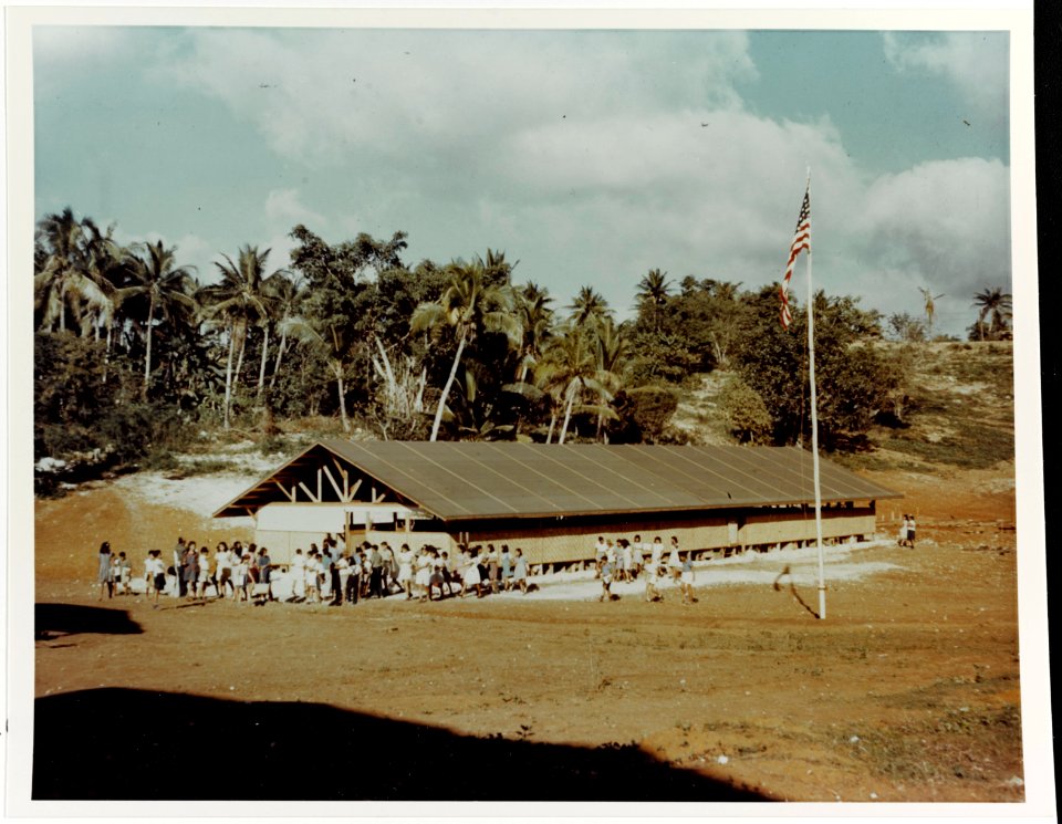 Sinajana school, evening 1944