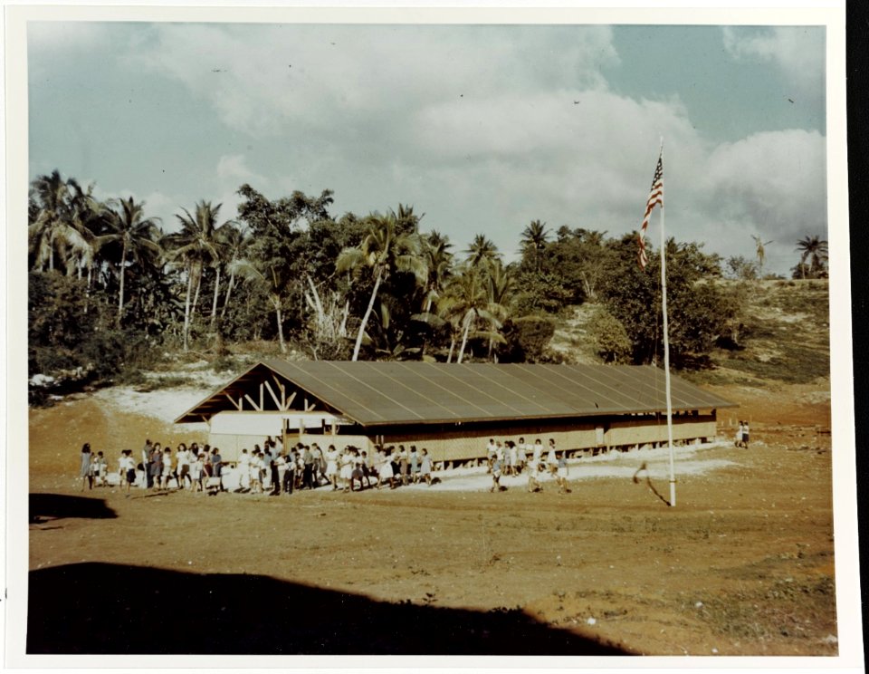 Sinajana school, evening 1944
