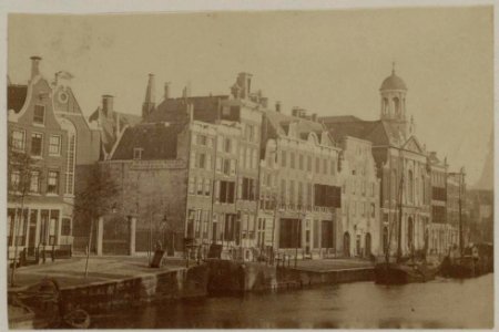 Singel bij het Spui gezien richting Heiligeweg Half-stereofoto OSIM00002004795