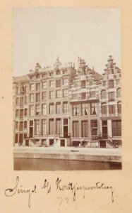 Singel 62-70 vlnr bij de Korsjespoortsteeg Half-stereofoto B00000030570