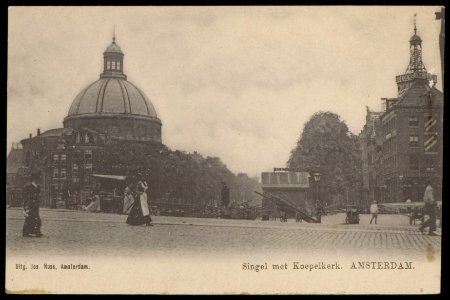 Singel bij Haarlemmersluis, Brug 14, Afb PBKD00372000001
