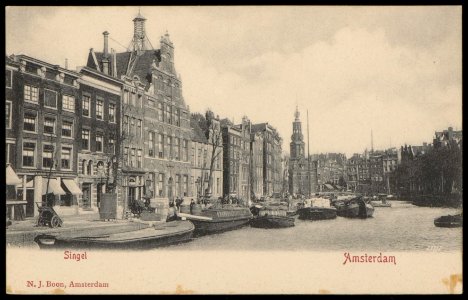 Singel gezien richting Sophiaplein. Oneven zijde. N.J. Boon, Amsterdam, Afb PBKD00284000018 photo