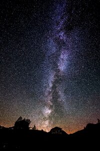 Space starry sky milky way photo