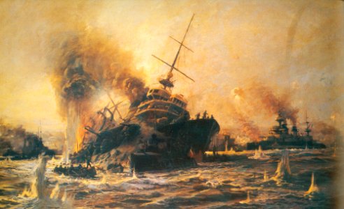 Sinking of Battleship Bouvet at the Dardanelles-TSK