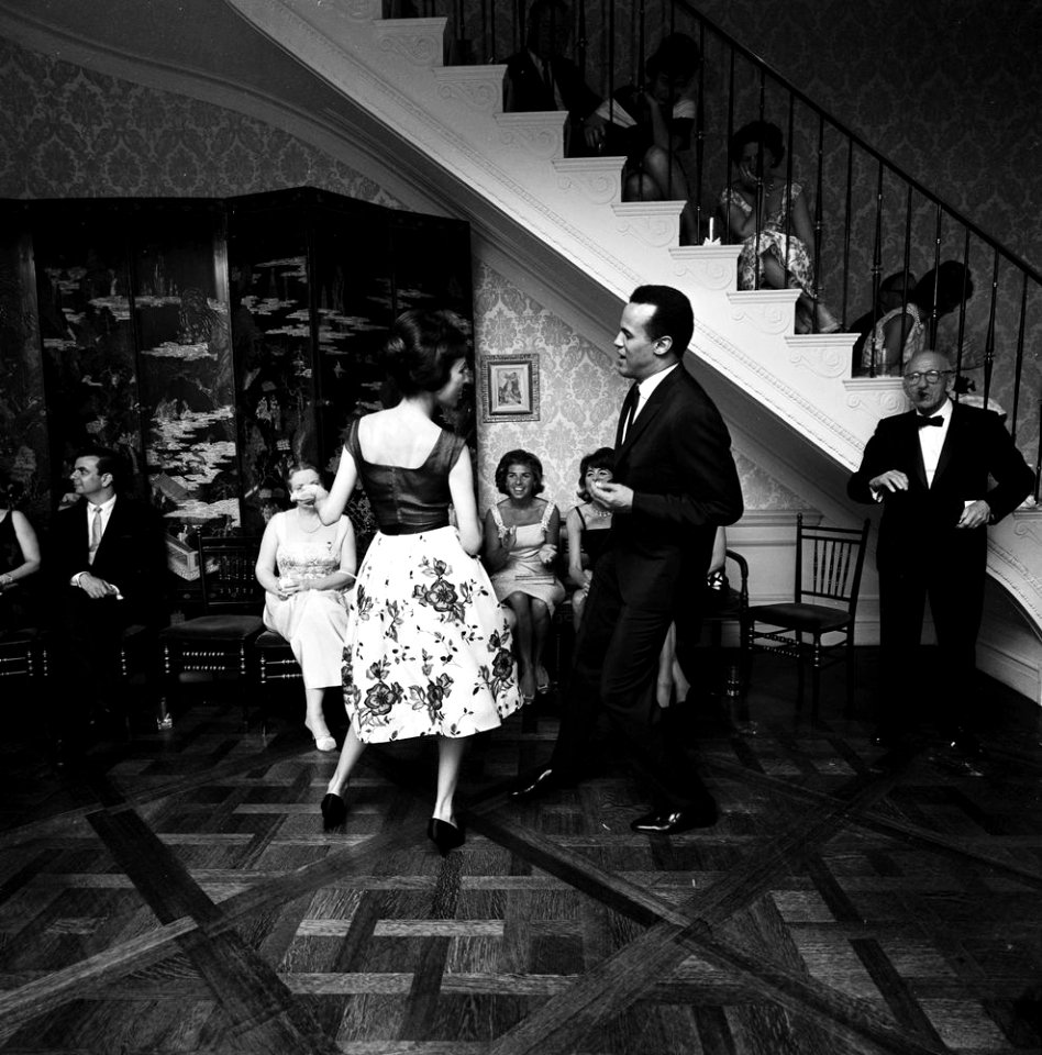 Singer, Harry Belafonte, at Private Reception in New York City JFKWHP-ST-A47-23-62