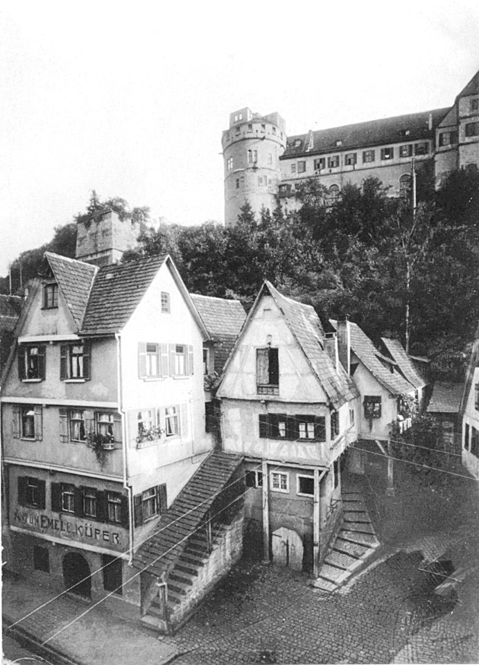 Sinner-Tübingen-Haaggasse mit Schloss