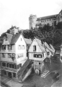 Sinner-Tübingen-Haaggasse mit Schloss